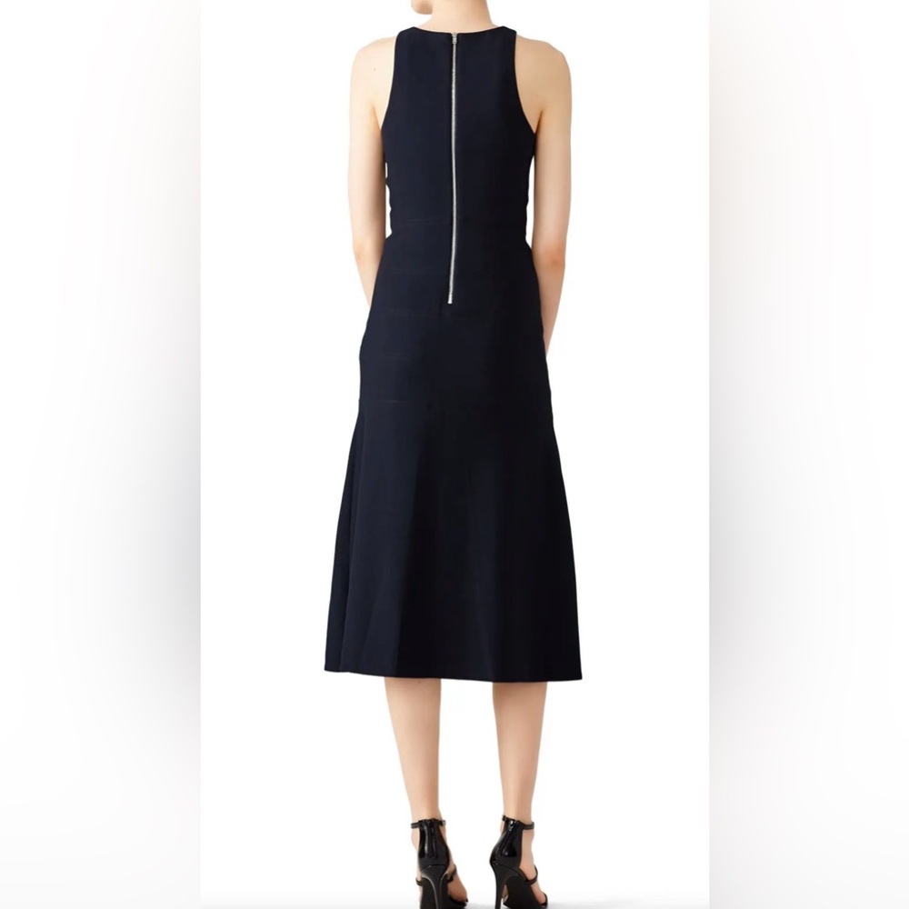 Elizabeth and James Navy Blue Marley Dress Designer Fitted Sleeveless Midi sz 6 - Picture 2 of 6